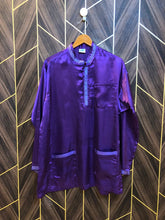Women Silk Cord Set baggy | Shirt Chest 21 | Shirt Length 31 | Trouser Waist 34 | Trouser Length 41