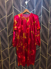 Women Silk Cord Set baggy | Shirt Chest 19 | Shirt Length 41 | Skirt Waist 30 | Skirt Length 42