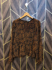 Western Top Chiffon (See Through) – Medium Size (Chest: 19, Length: 24  )  baggy