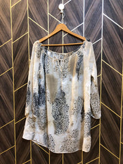 Western Top Chiffon (See Through) – 2XL Size (Chest: 24, Length: 33  )