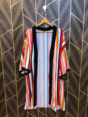 Women Long Shirt Silk Large | Chest 20  shrug  | Length 41