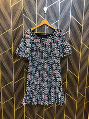 Mini Dress Chiffon Small Size Chest 18 Length 36