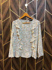 Western Top Chiffon – Large Size (Chest: 20, Length: 24 )