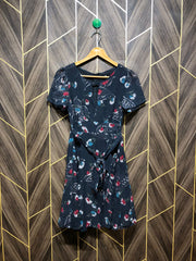 Mini Dress Chiffon X Small Size Chest 17 Length 35