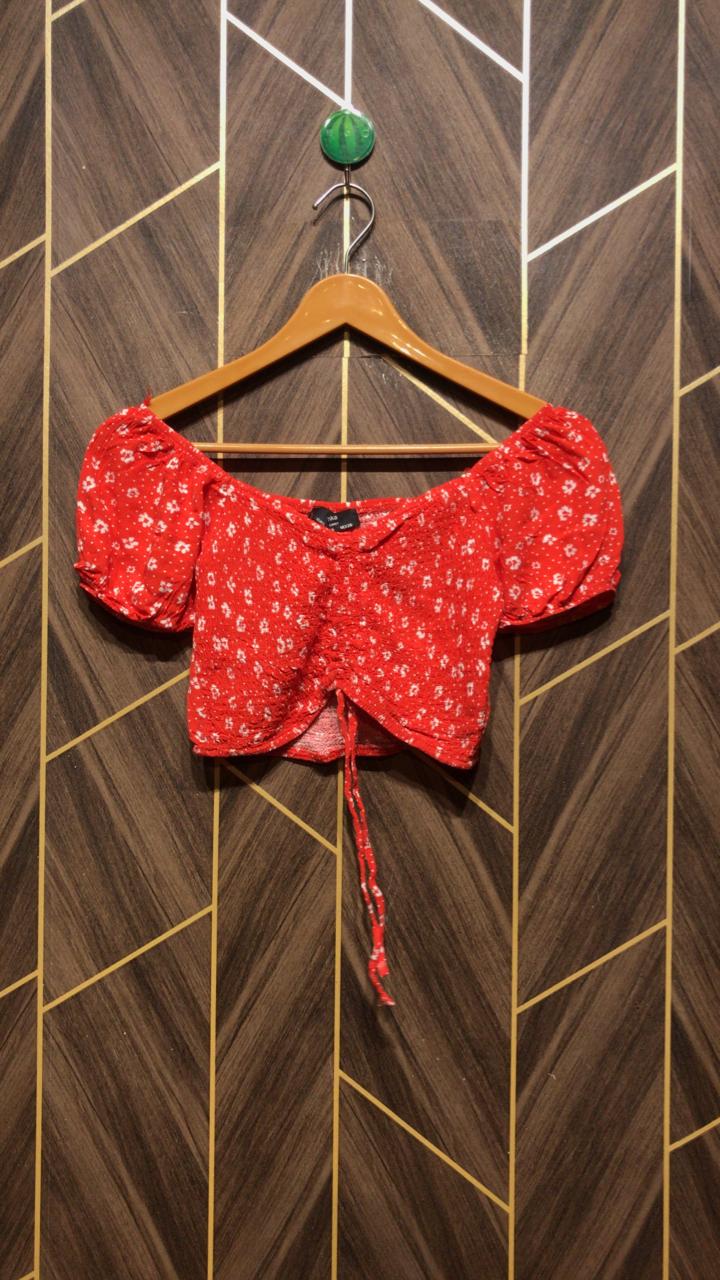 Trendy Linen CropTop Size X Small