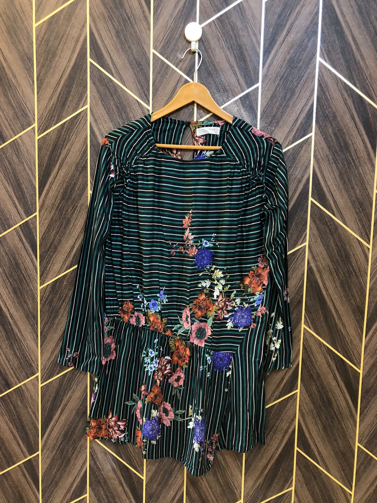 Women Long Shirt Linen Large | Chest 20 | Length 32