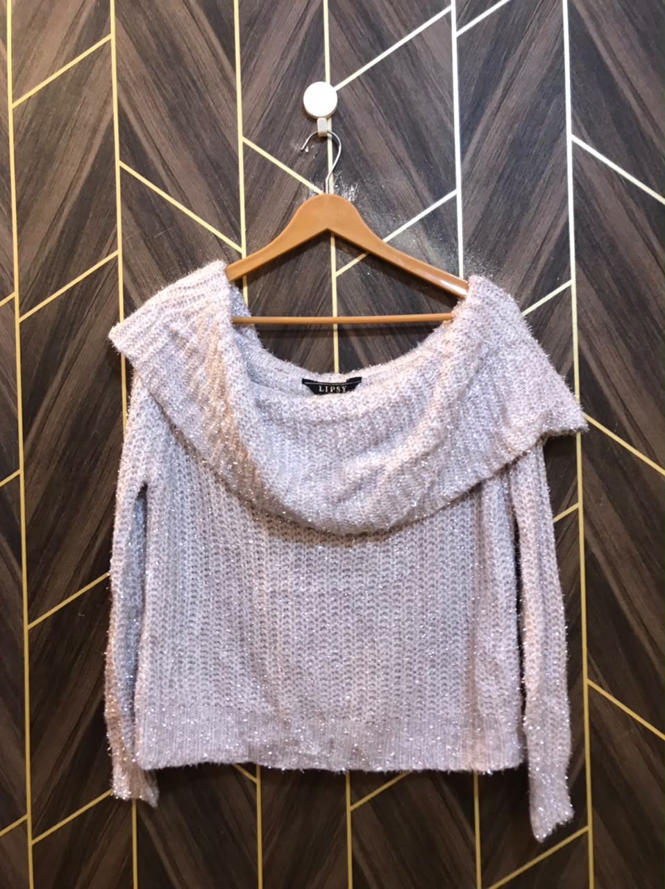 Women Crop Sweater Small | Size | Chest 18 | Length 21 off shoulder