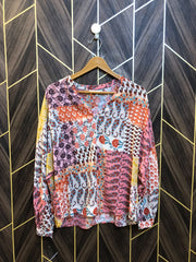 Western Top Chiffon – Large Size (Chest: 20, Length: 25  )
