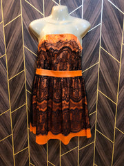 Mini Dress Silk Small Size Chest 18 Length 36