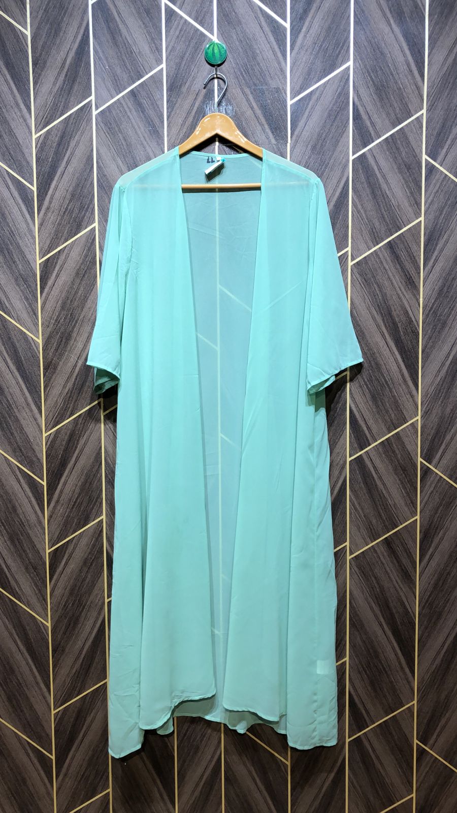 Women Long Shirt Net x Large | shrug  | Length 49