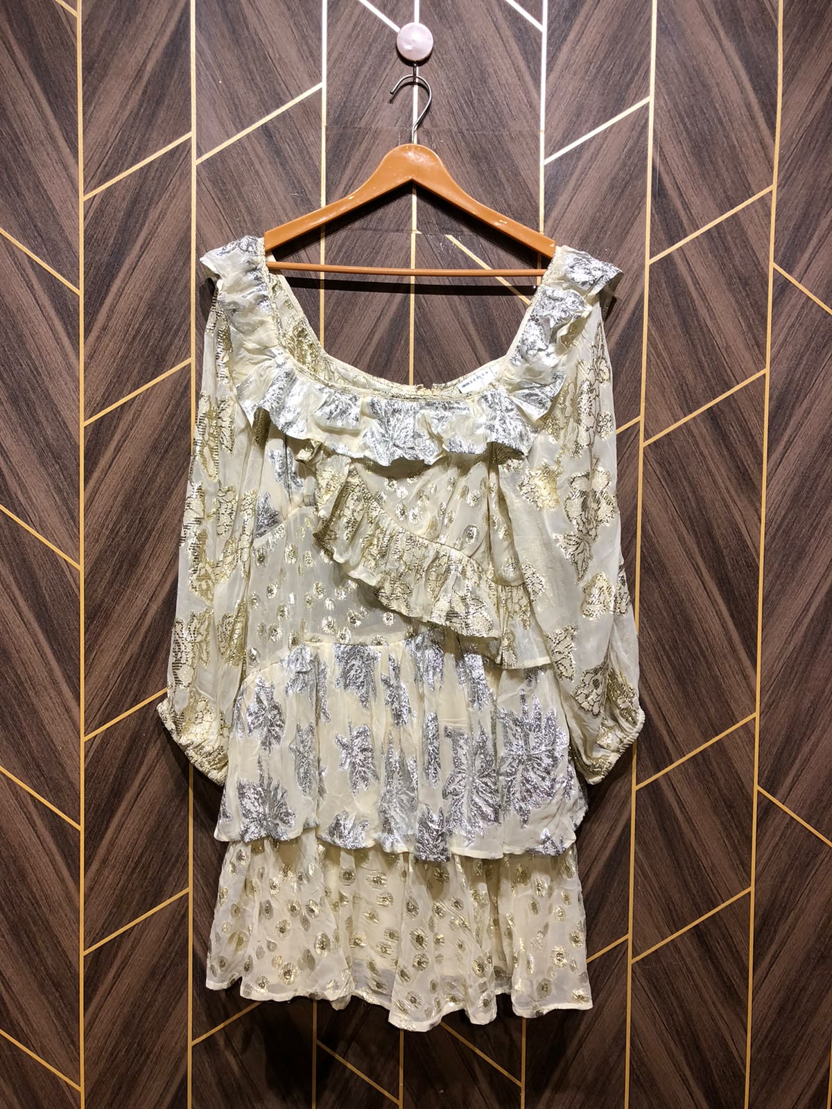 Mini Party Dress chiffon Large Size Chest 20 Length 35