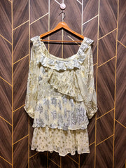 Mini Party Dress chiffon Large Size Chest 20 Length 35
