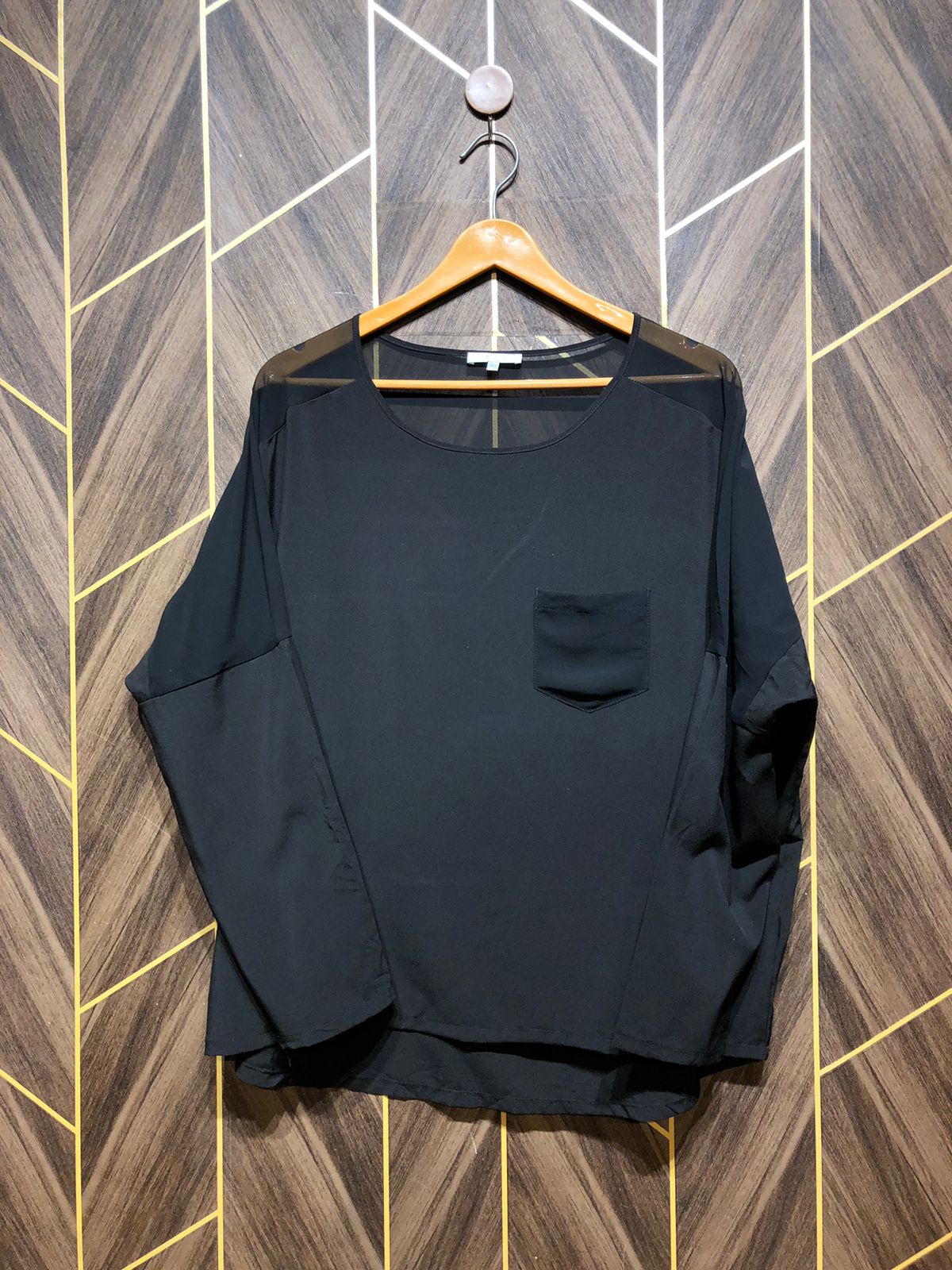 Western Top Chiffon – 1X-Large Size (Chest: 22 , Length: 27 )