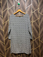 Women Long Shirt Linen Medium | Chest 19 | Length 36
