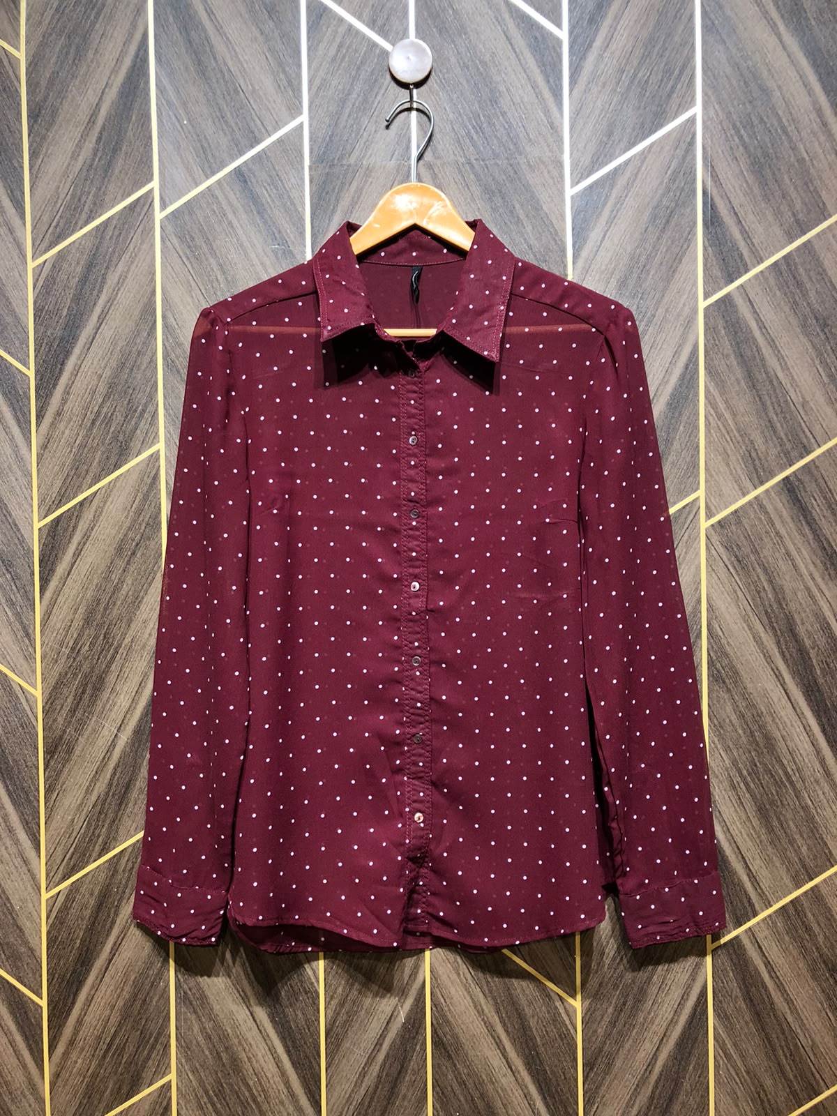 Western Top Chiffon (See Through) – Small Size (Chest: 18, Length: 26 )