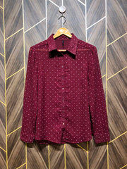 Western Top Chiffon (See Through) – Small Size (Chest: 18, Length: 26 )