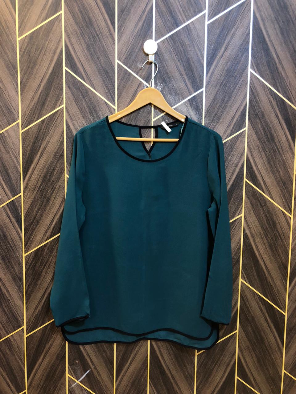 Western Top Chiffon – Large Size (Chest: 20, Length: 26 )