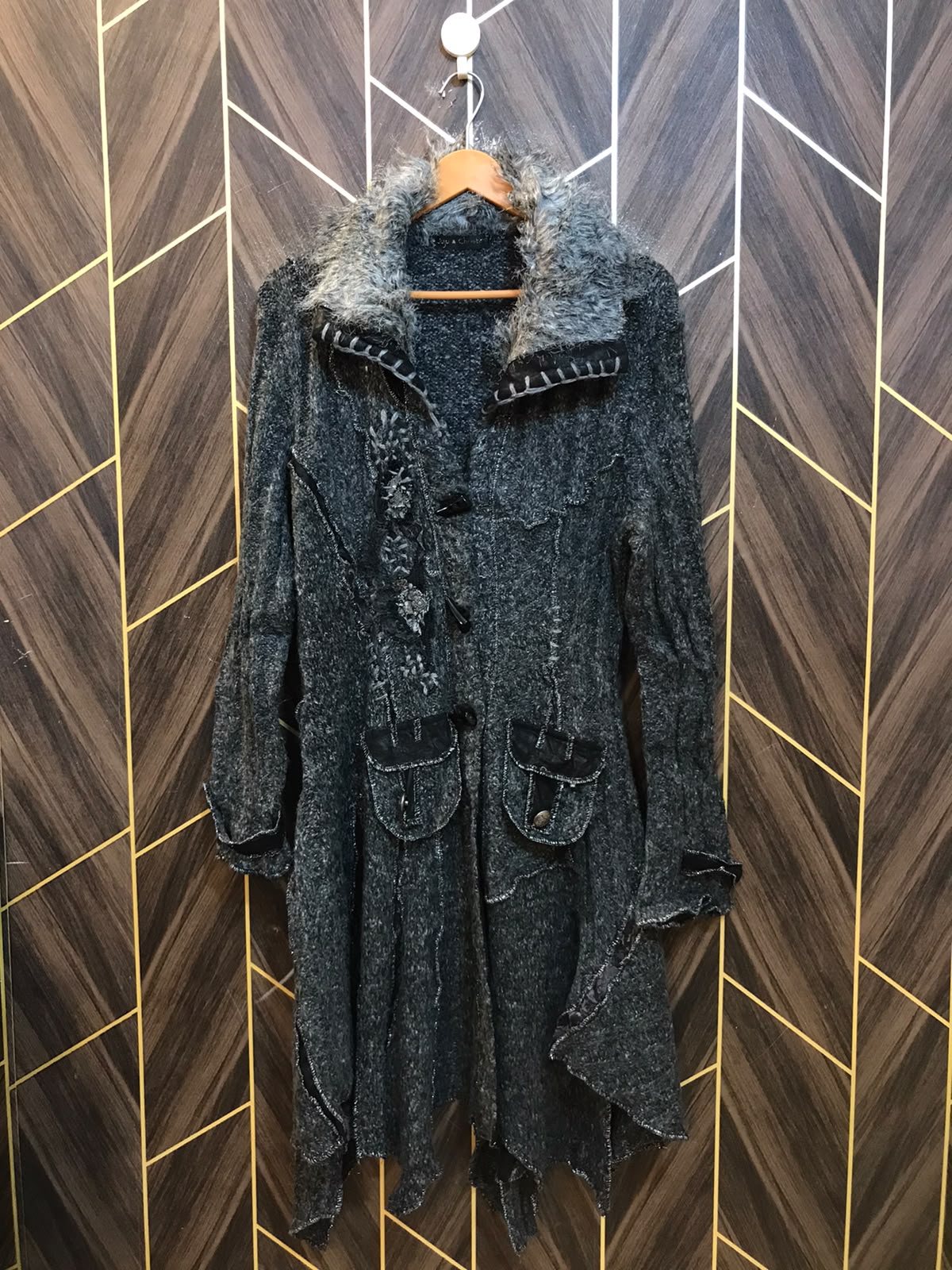 Women Wool Cardigan Sweater Small | Size | Chest 18 | Length 45