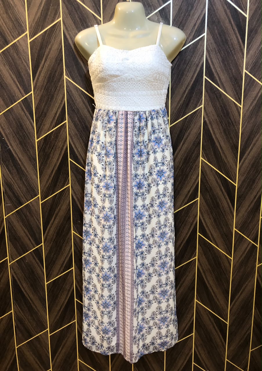 Western Long Maxi Chiffon Small | Size | Chest 18 | Length 53