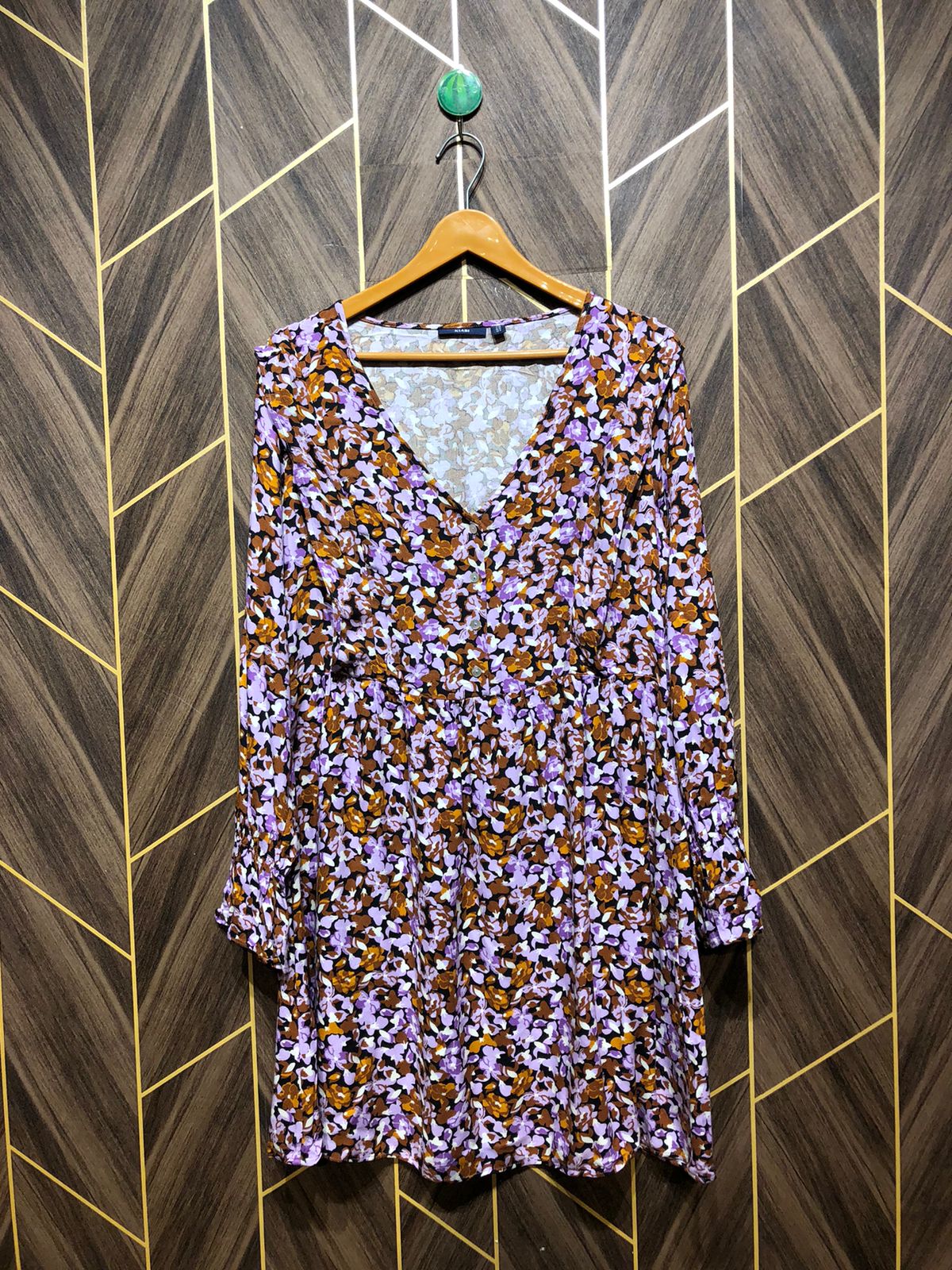 Women Long Shirt Linen X Large | Chest 21 | Length 36