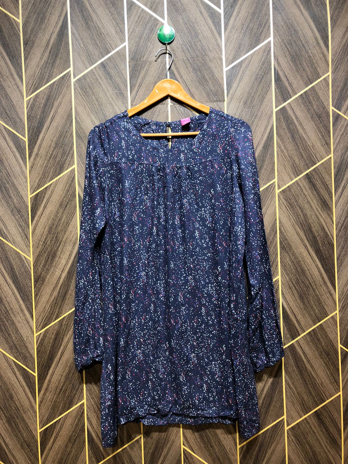 Women Long Shirt Linen Large | Chest 20 | Length 34