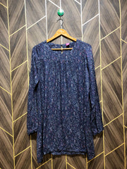 Women Long Shirt Linen Large | Chest 20 | Length 34