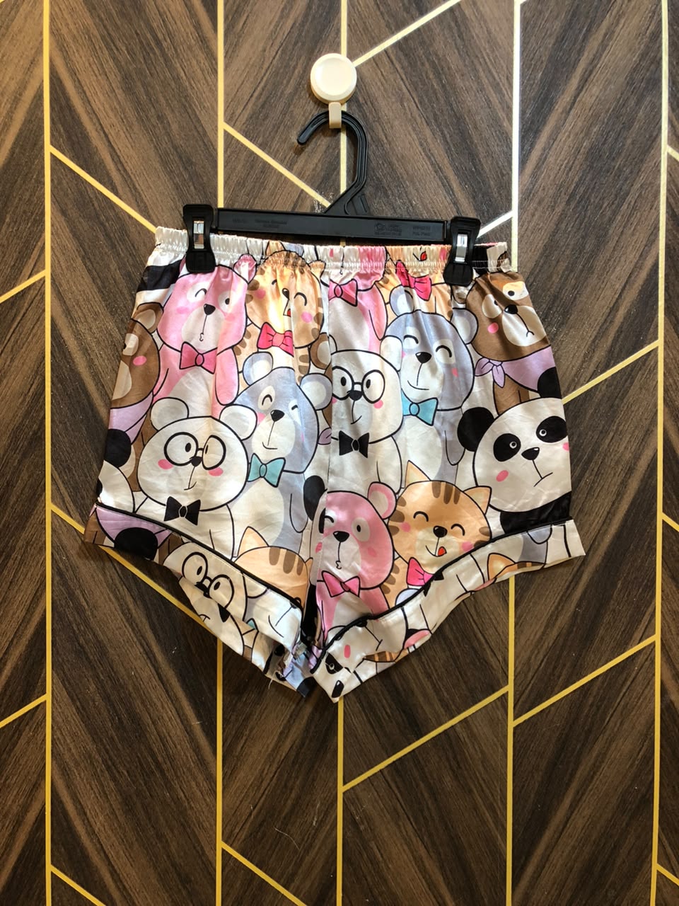 Women Mini Shorts Silk Small | Size Waist 28