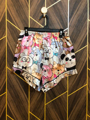 Women Mini Shorts Silk Small | Size Waist 28