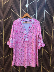 Western Top Silk – Medium to large Size (Chest: 19 to 20 , Length: 32 )