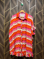Mini Dress Chiffon X Large Size baggy  Length 34