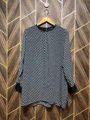 Western Top Chiffon (See Through) – Large Size (Chest:21, Length: 31)