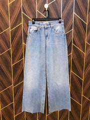 Women High Waist Wide Leg Jeans Medium | Waist 30 | Length 41