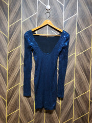 Mini Party Dress X Small Size Chest 16  Length 30  body fitted