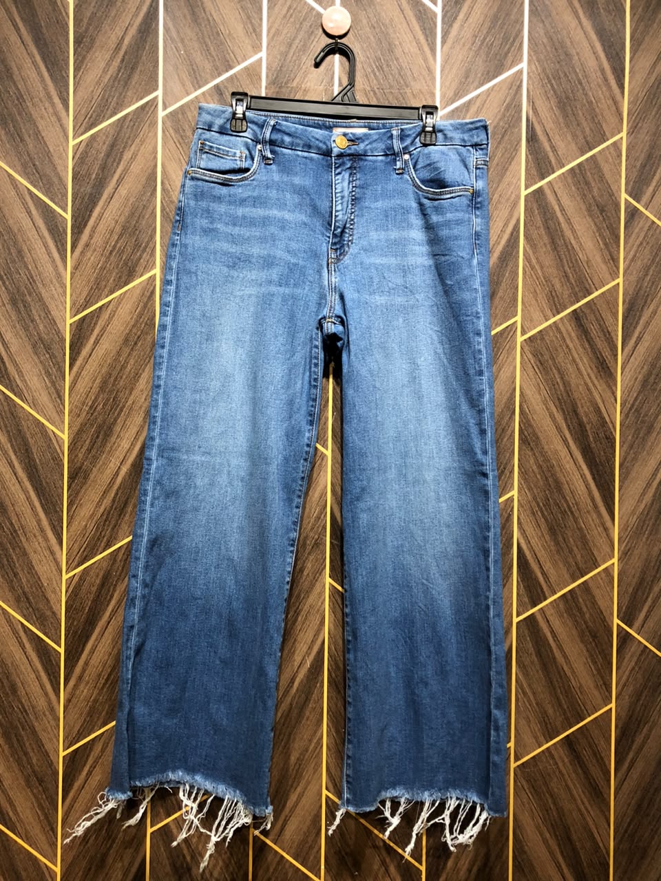 Women Wide Leg Jeans Large | Waist 34 | Length 38