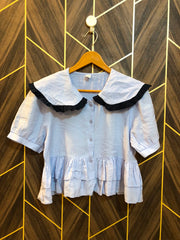 Trendy Chiffon CropTop Size Small