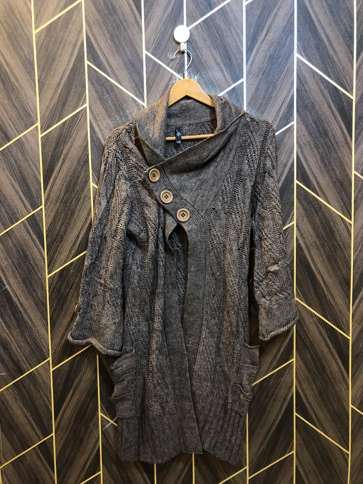 Women Wool Cardigan Sweater Small | Size | Chest 18 | Length 35