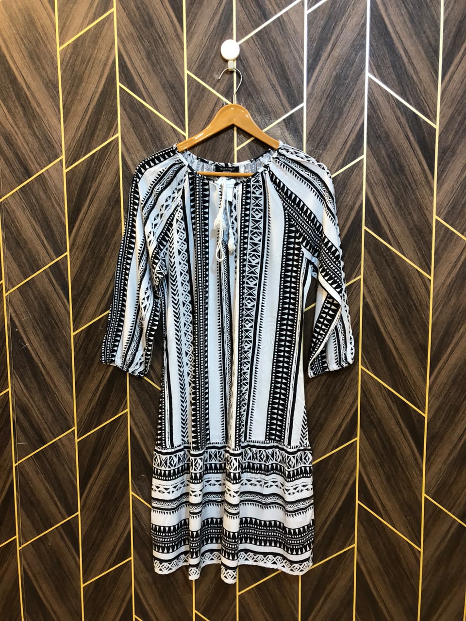 Women Long Shirt Linen Small | Chest 18 | Length 38