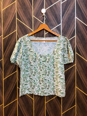 Trendy Linen CropTop Size Large