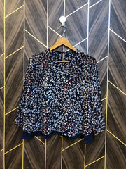 Western Top Chiffon (See Through) – Small Size (Chest: 18, Length: 22 )