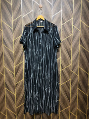 Long Shirt Chiffon Medium Chest 19 Length 50 See Through