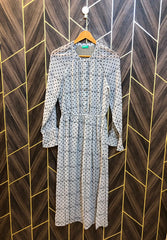 Western Long Maxi Chiffon See Through X Small | Size | Chest 17 | Length 48