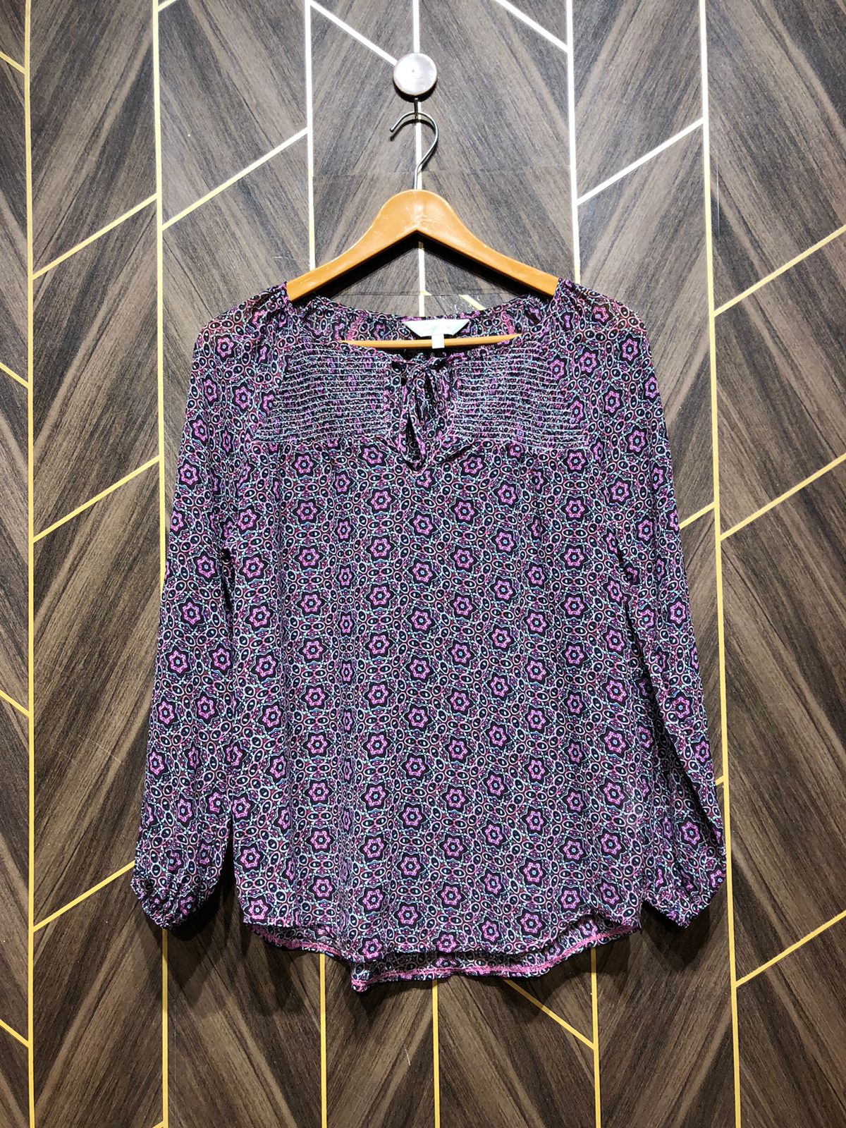 Western Top Chiffon (See Through) – Medium Size (Chest: 19, Length: 26)