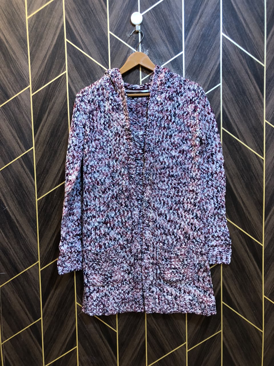 Women Wool Cardigan Sweater X Small | Size | Chest 17 | Length 32