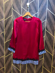 Women Silk Cord Set | Shirt Chest 16  | Shirt Length 30 | Skirt Waist 26 | Skirt Length 39