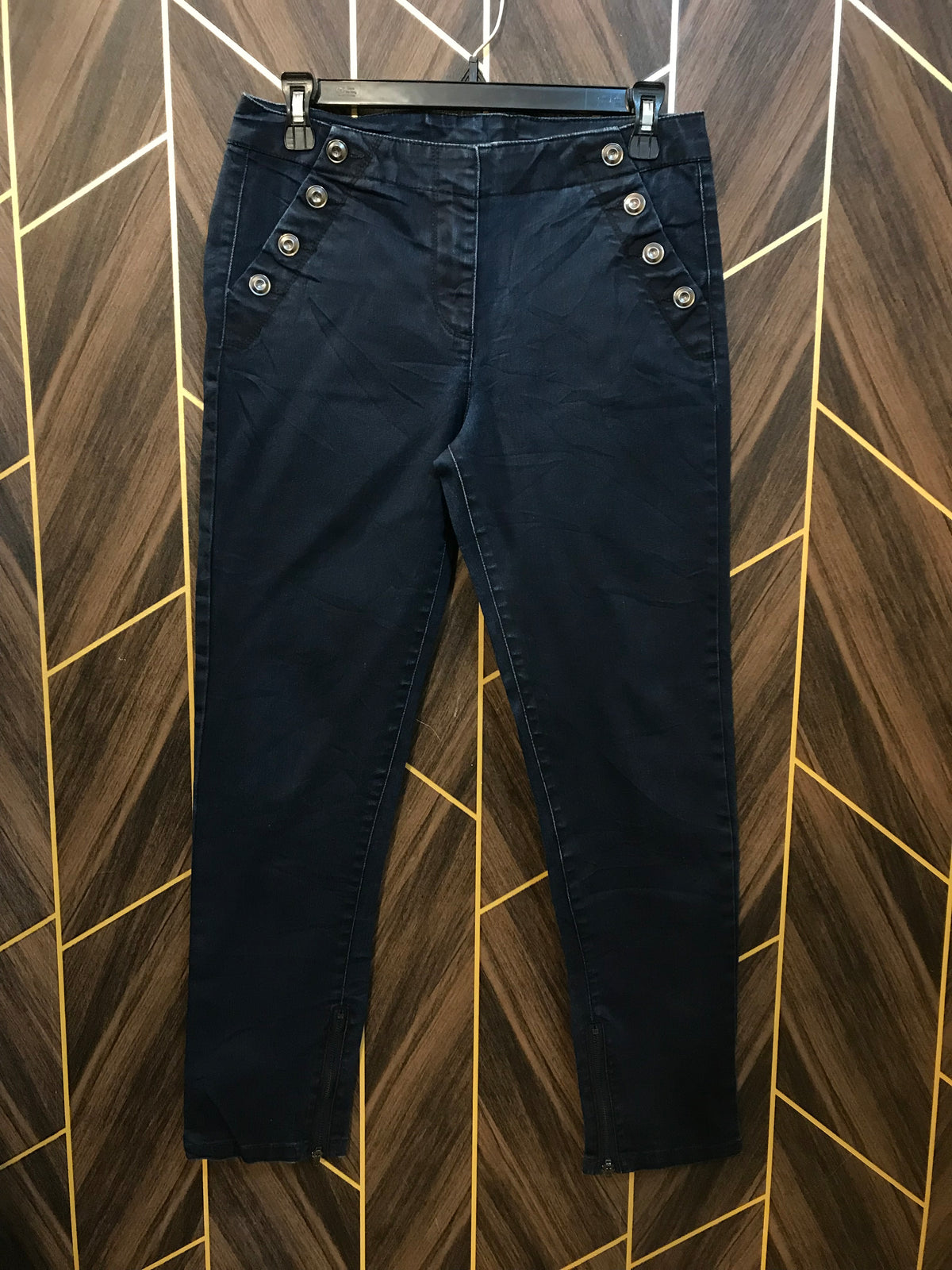 30-32 High Waist Pent Ankle Length Straight Fitt