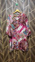Women Long Shirt Chiffon See Through XX Large | Chest 23  | Length 35