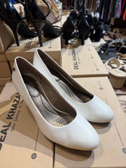 Heel Pump White Size 38/8