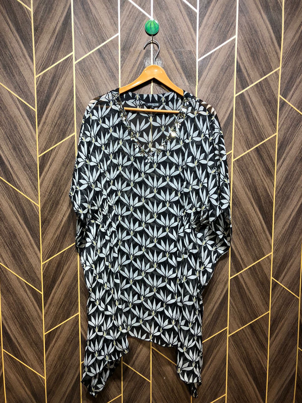 Western kaftan Chiffon See Through standard | Size | Length 34