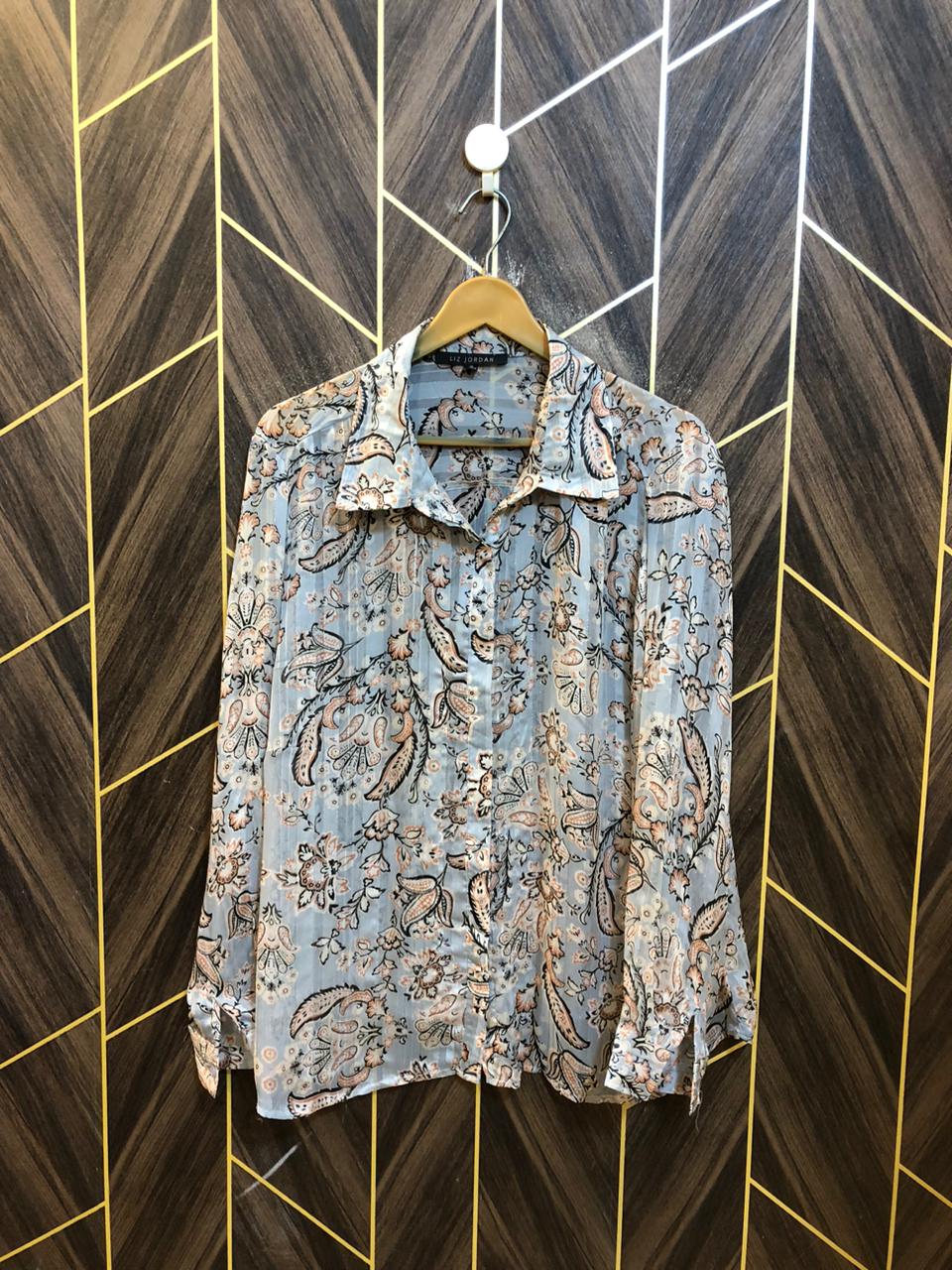 Western Top Chiffon (See Through) – 2XL Size (Chest: 24, Length: 28 )