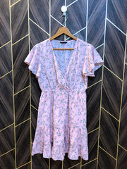 Mini Dress Chiffon Medium Size Chest 19 Length 35